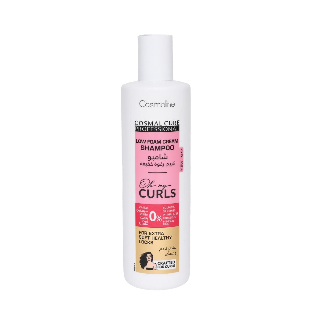 Cosmaline Cosmal Cure Professional Oh My Curls Cream Shampoo Low Foam 500Ml