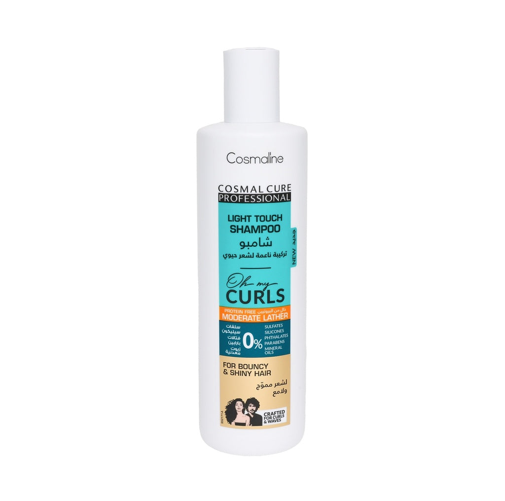 Cosmaline Cosmal Cure Professional Oh My Curls Light Touch Moderate Lather Shampoo 500Ml