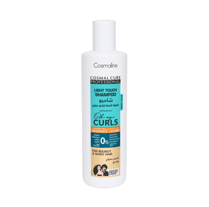 Cosmaline Cosmal Cure Professional Oh My Curls Light Touch Moderate Lather Shampoo 500Ml