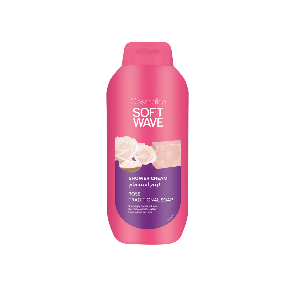 Cosmaline Soft Wave Rose Traditional Soap Shower Cream 650ML