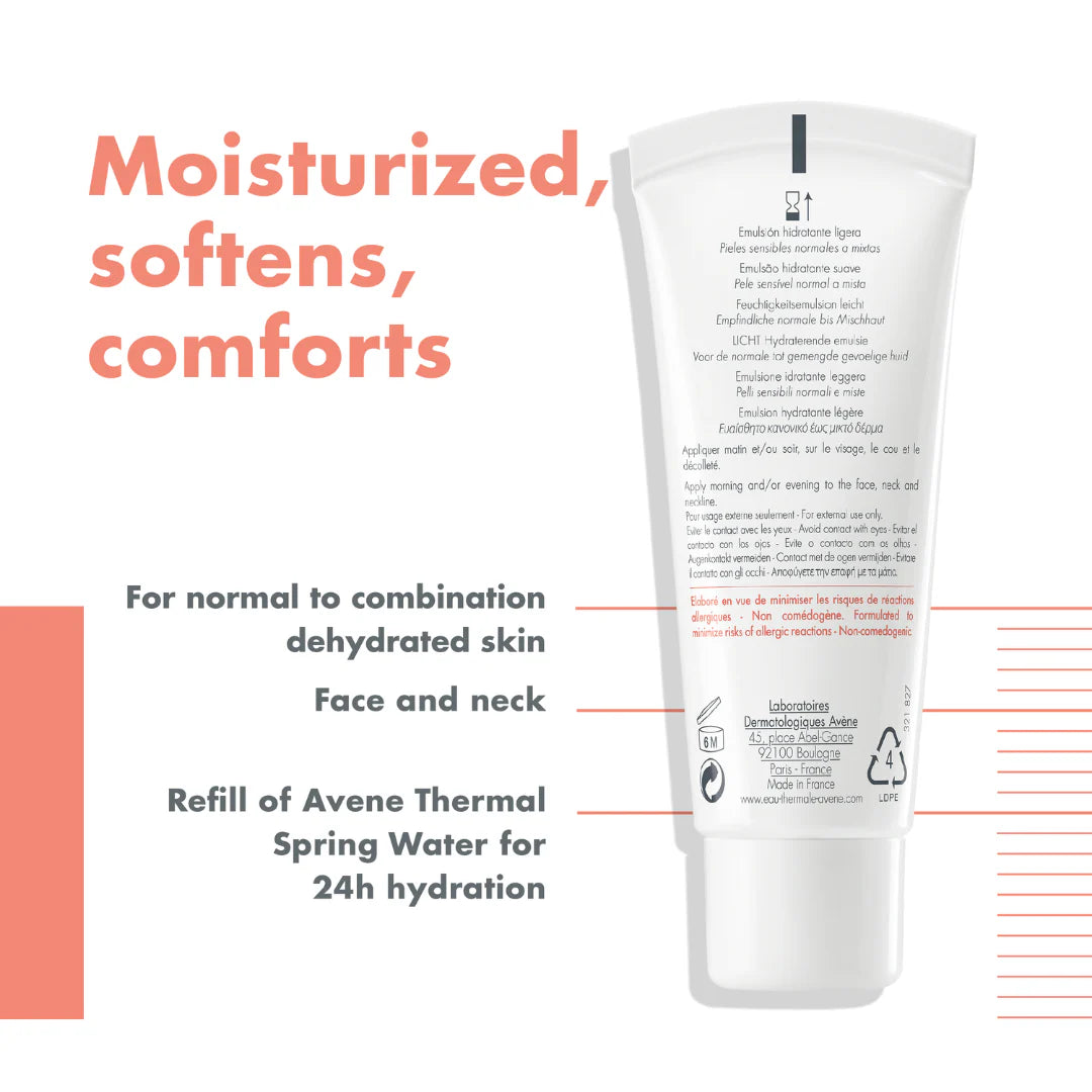 Avène Hydrating Emulsion Hydrance Light And Avène Cleansing Foam Buy 1 Get 1 Pouch Bundle