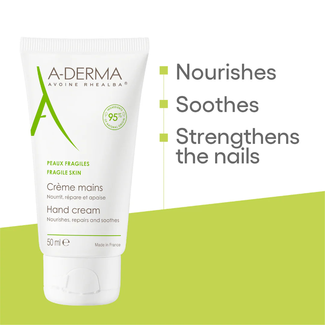 A-Derma Epitheliale AH Ultra Anti-mark Repairing Cream And A-Derma Oat Rhealba Hand Cream Buy 1 Get 1 Pouch Bundle