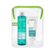 A-Derma Biology AC Mattifying Global Anti-blemish Treatment And Biology AC Purifying Foaming Gel Buy 1 Get 1 Pouch Bundle