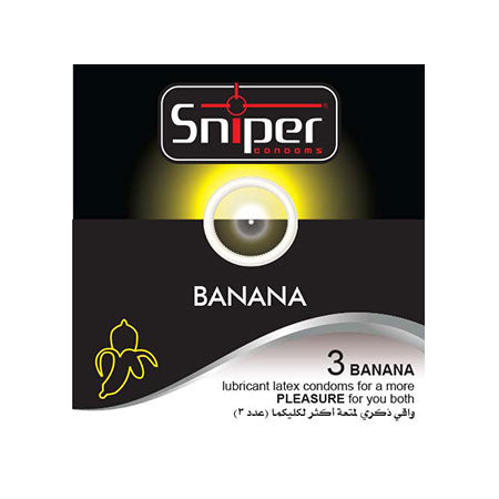 Sniper Condoms (pack of 3) – Banana