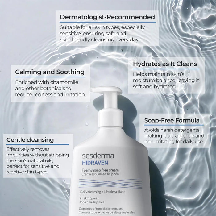 SESDERMA Hidraven Foamy Soap-Free Cream 300ml