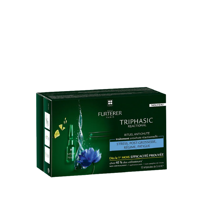 RENE FURTERER TRIPHASIC REACTIONAL ANTI-HAIR LOSS RITUAL 12 AMPOULES