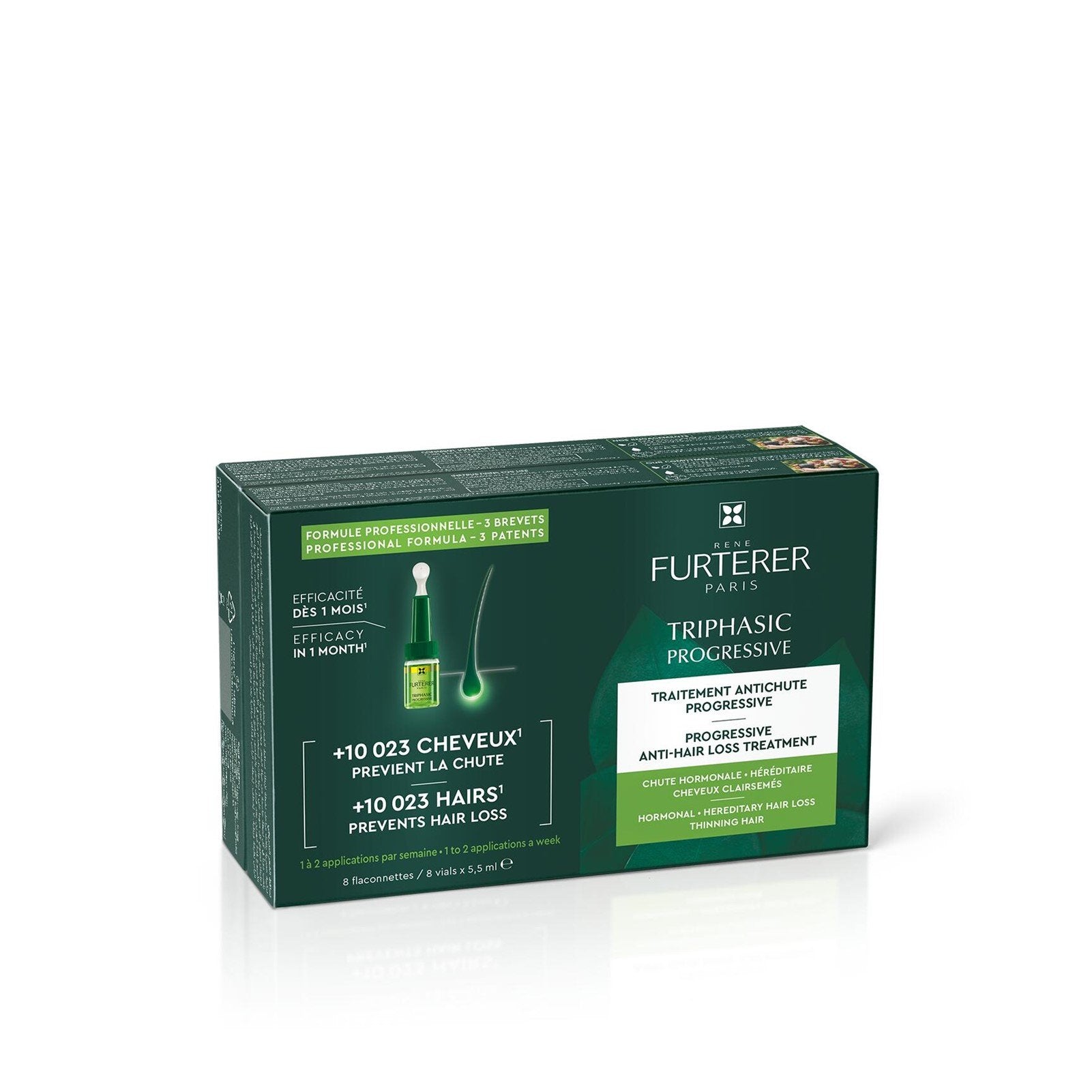 RENE FURTERER TRIPHASIC PROGRESSIVE ANTI-HAIR LOSS 8 AMPOULES