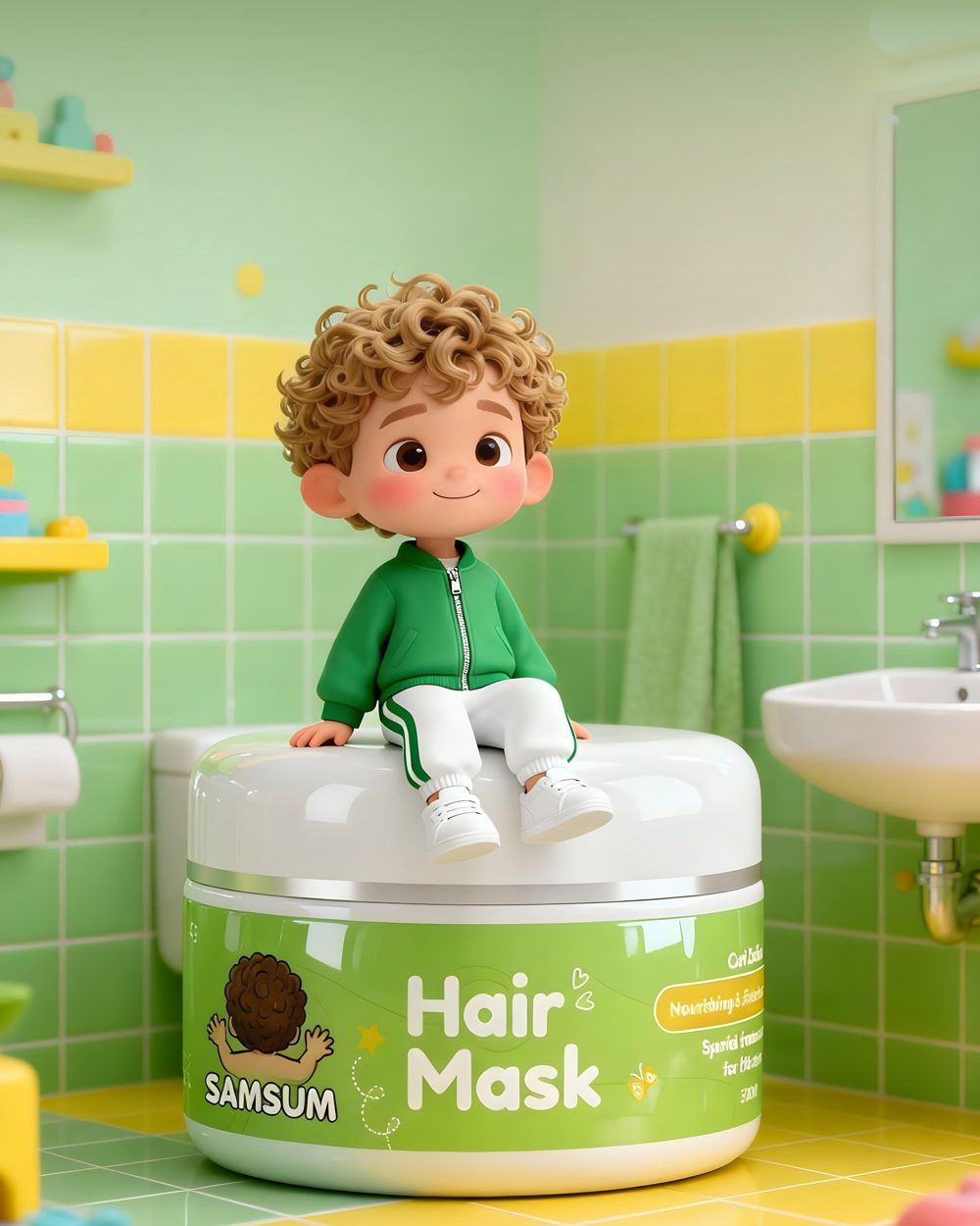 SAMSUM KIDS 3-in-1 Hair Mask 200 ml · Curl definer · Mask · Conditioner