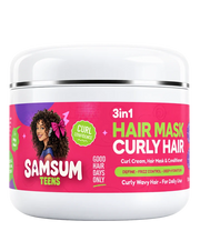 SAMSUM TEENS 3-in-1 Hair Mask Jar · Curl cream, mask & conditioner