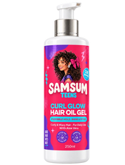 SAMSUM TEENS Curl Glow Hair Oil Gel 250 ml · Flexible hold, shine & style