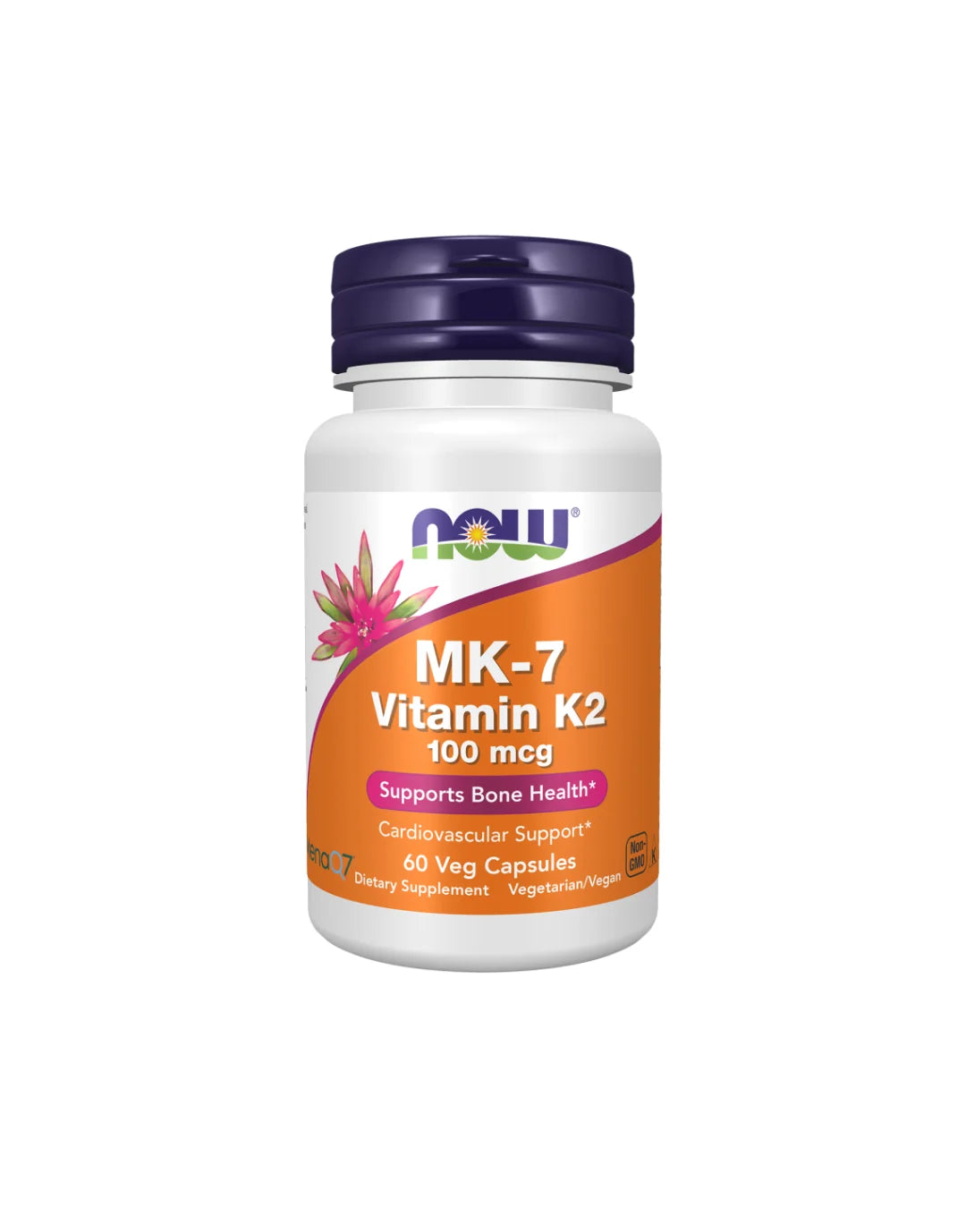 Mk-7 Vitamin K 2 100 Mcg 60 Veg Capsules