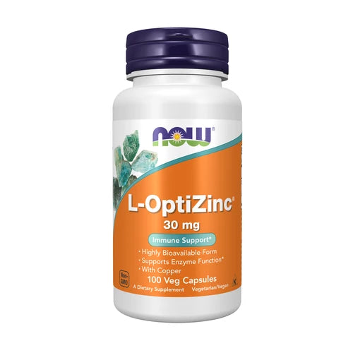 Now L-Optizinc 30 Mg 100 Capsules