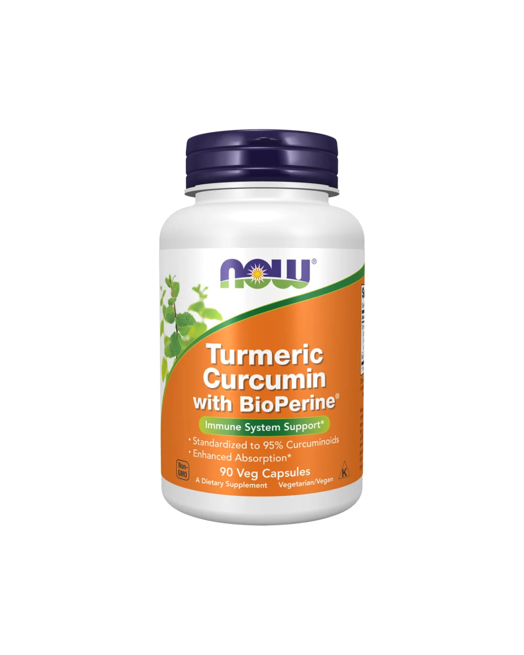 Now Turmeric Curcumin With Bioperine 90 Veg Capsules