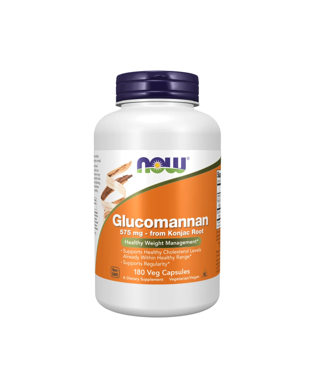 Now Glucomannan 575 Mg Konjac Root 180 Capsules