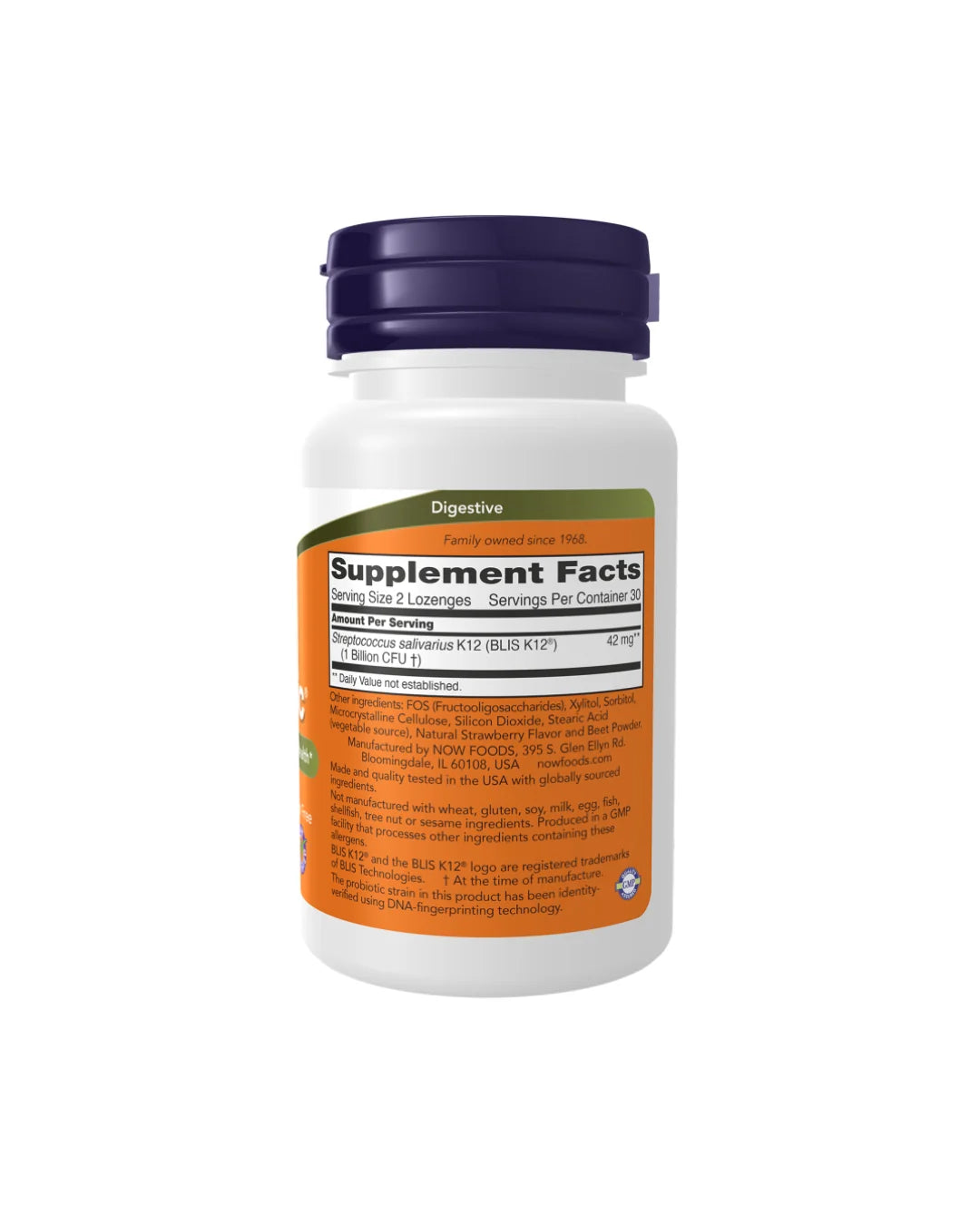 Now Oral Biotic 60 Lozenges
