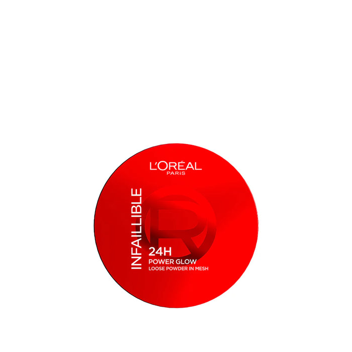 L’Oréal Paris Infaillible 24H Power Glow Loose Powder in Mesh, Pore Blurring, Radiant Glow, and Hydrating Formula