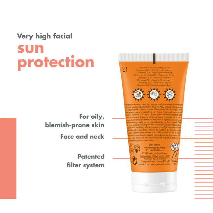 Avène Cleanance Sunscreen SPF 50+ And Avène After Sun Repair Lotion Bundle