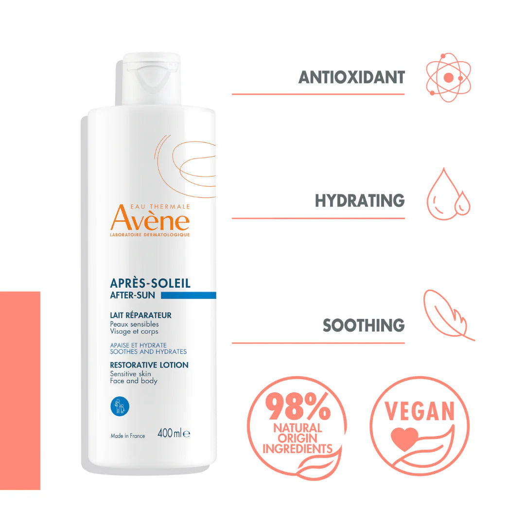 Avène Cleanance Sunscreen SPF 50+ And Avène After Sun Repair Lotion Bundle