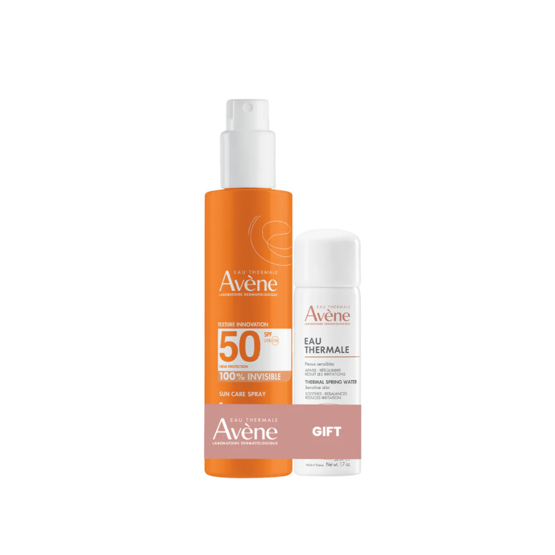 AVENE Sunscreen Spray SPF50+ & Avène Eau Thermale Bundle