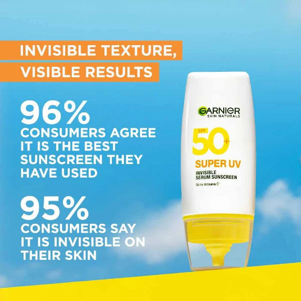 Garnier SUPER UV INVISIBLE SERUM SUNSCREEN 30 ML