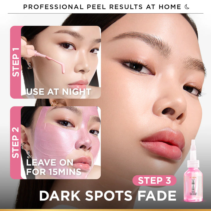 L’Oréal Paris Glycolic-Bright Anti-Dark Spot Exfoliant Peel 15% AHA + BHA + PHA + Niacinamide 25ml