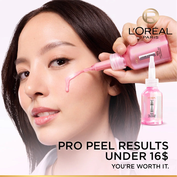 L’Oréal Paris Glycolic-Bright Anti-Dark Spot Exfoliant Peel 15% AHA + BHA + PHA + Niacinamide 25ml