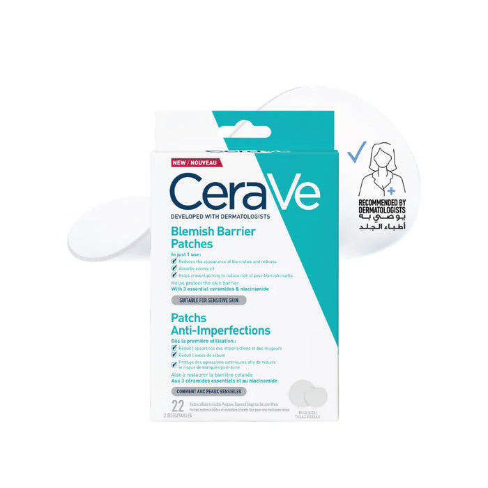 CeraVe Blemish Barrier With 3 Essential Ceramides And Niacinamide Patches 22s
