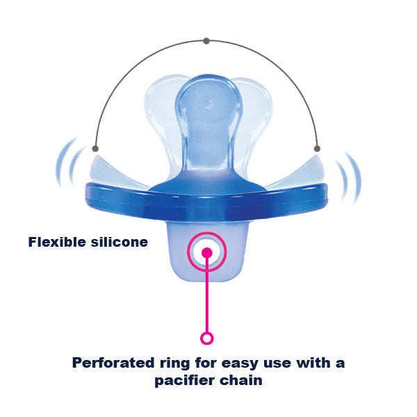 Optimal Round Nipple Silicone Pacifier – 6+