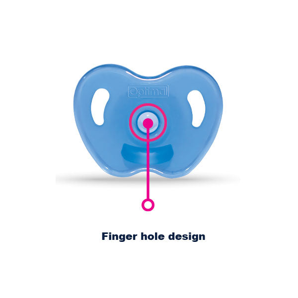Optimal Round Nipple Silicone Pacifier – 6+