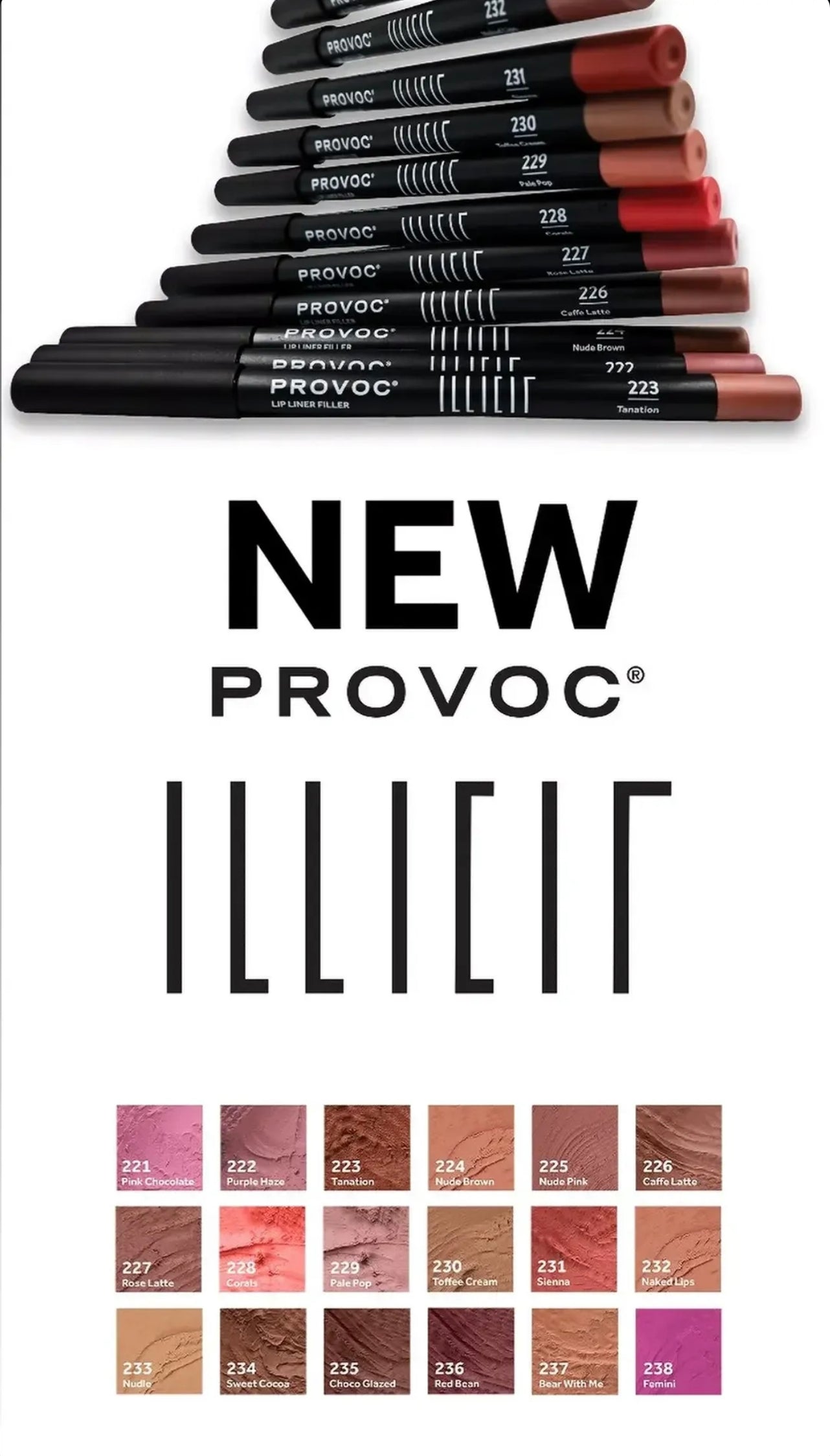 PROVOC FILLER LIP LINER NEW — WeCare