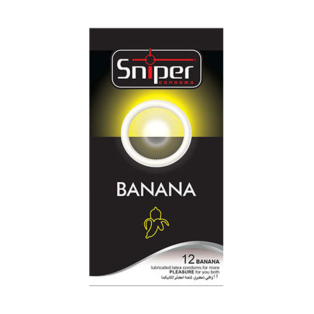 Sniper Condoms (pack of 12) – Banana