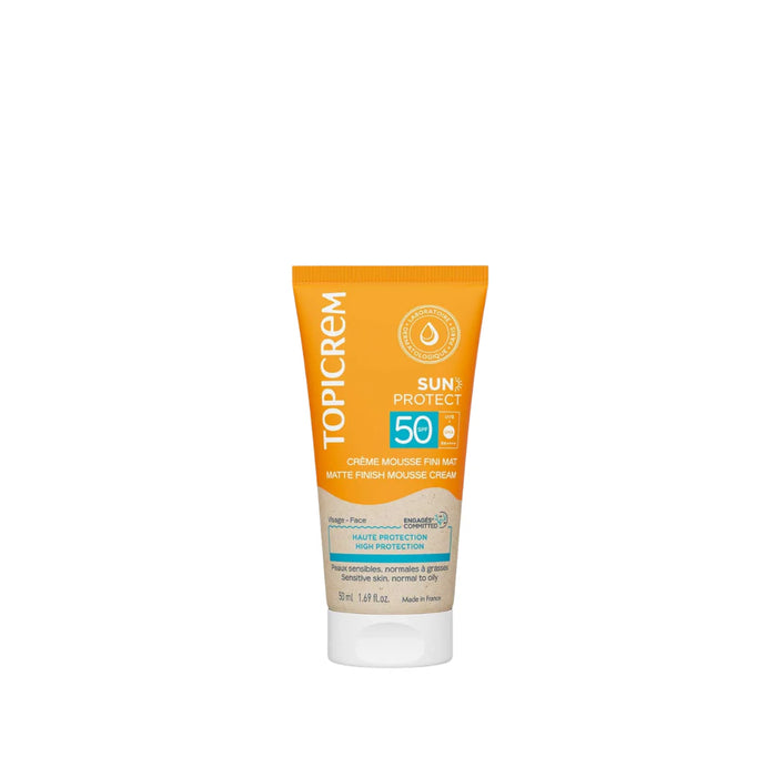 Topicrem Sun Protect Matte Finish Mousse Cream Spf50 Sunscreen 50ML