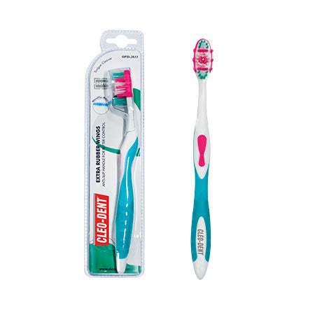 Cleodent Extra Rubber Wings Toothbrush (Maxi Clean) -Hard