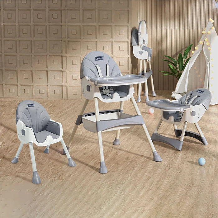 Optimal 2-In-1 Baby High Chair Retractable