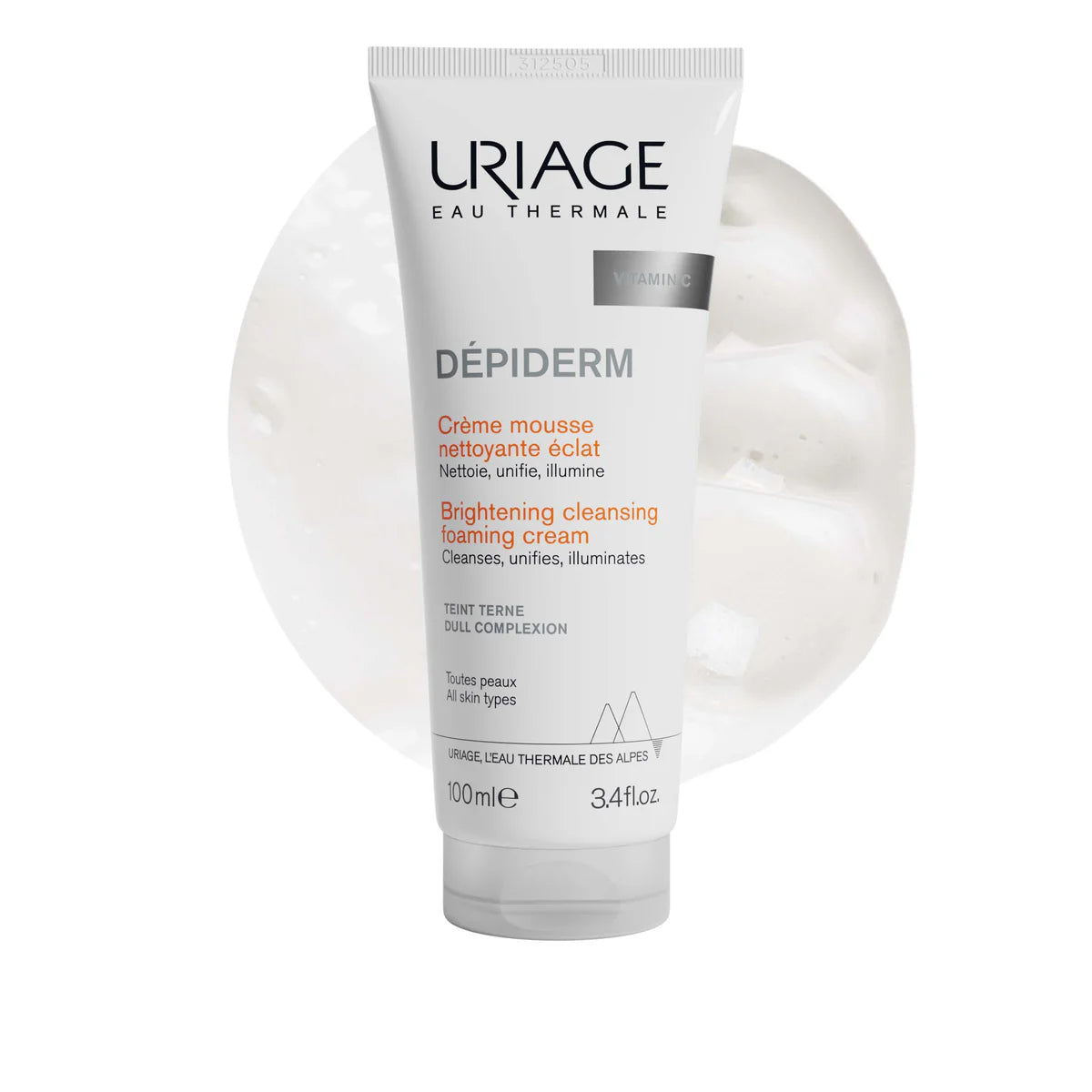 URIAGE DEPIDERM MOUSSE NETTOYANTE ECLAT 100ML