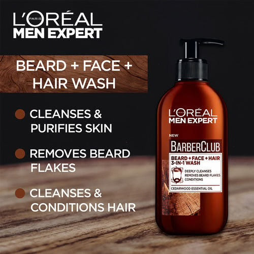 L'Oréal Paris Men Expert Barber Club: Beard, Face & Hair 3-in-1 Wash