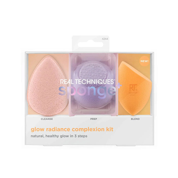 REAL TECHNIQUES Glow Radiance Complexion Kit x3