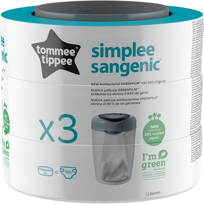 Tommee Tippee Simplee Sangenic Refill Cassette x3 pcs