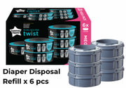 Tommee Tippee Diaper Disposal Refill x6