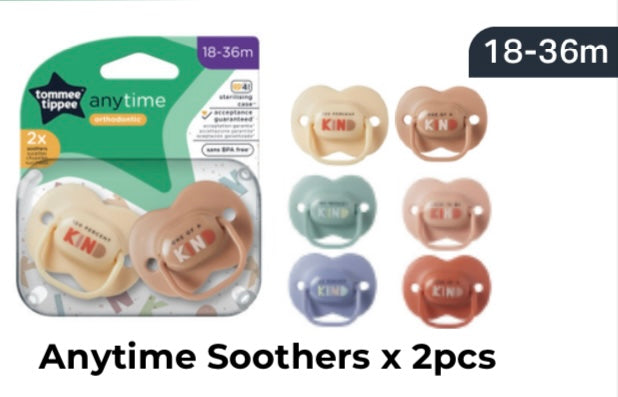 Tommee Tippee Anytime Soothers x2 18-36M