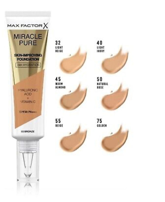 MAX FACTOR MIRACLE PURE FOUNDATION