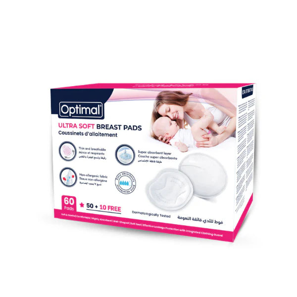 Optimal Breast Pads 60 Pcs (50+10free)