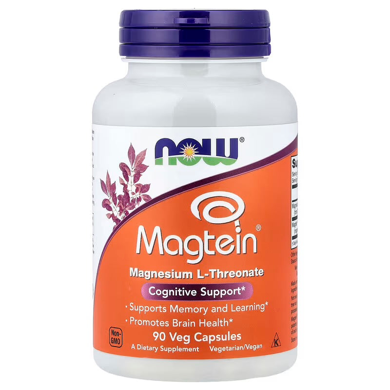 Now Magtein Magnesium L-Threonate 90 Veg Capsules Magtein Magnesium L-Threonate 90 Veg Capsules