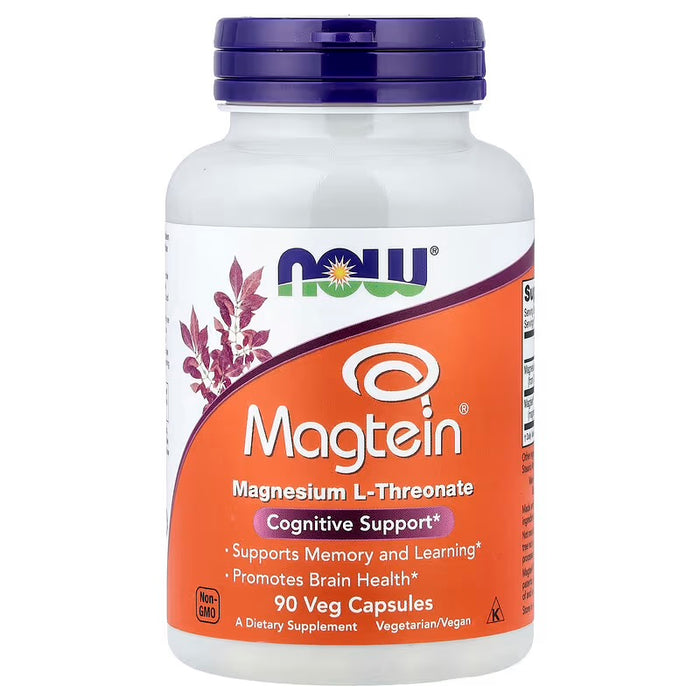 Now Magtein Magnesium L-Threonate 90 Veg Capsules Magtein Magnesium L-Threonate 90 Veg Capsules