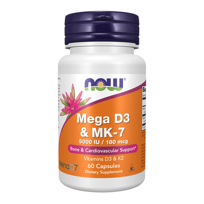 Now Mega D3 & MK-7 60 Capsules