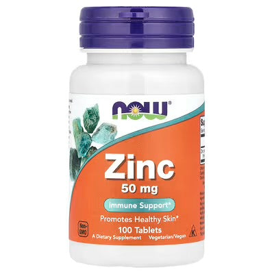 Now Zinc 50 Mg 100 Tablets