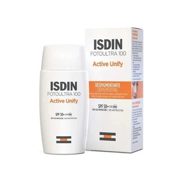 ISDIN FOTO ULTRA 100 ACTIVE UNIFY TRANSPARENT FUSION FLUID SPF50+ 50ML