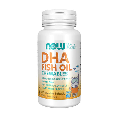 Now DHA Kids Fish Oil Chewable 60 Chewables Softgels
