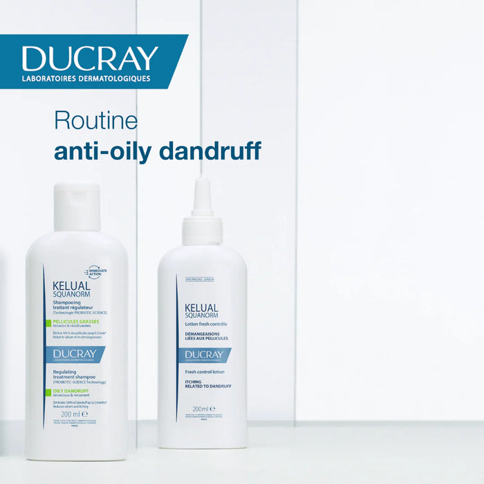 DUCRAY Kelual-squanorm Dry Dandruff Shampoo & Elution Gentle Balancing Shampoo 200ML Duo Pack