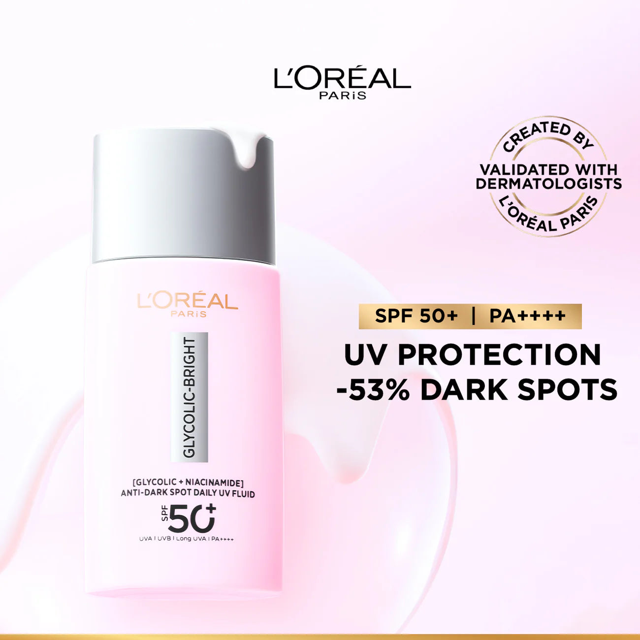 L’Oréal Glycolic Bright Anti-Dark Spot Daily UV Fluid SPF 50+